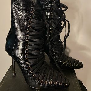 witchy heeled boots; azalea wang • size 8.5 • alternative goth style